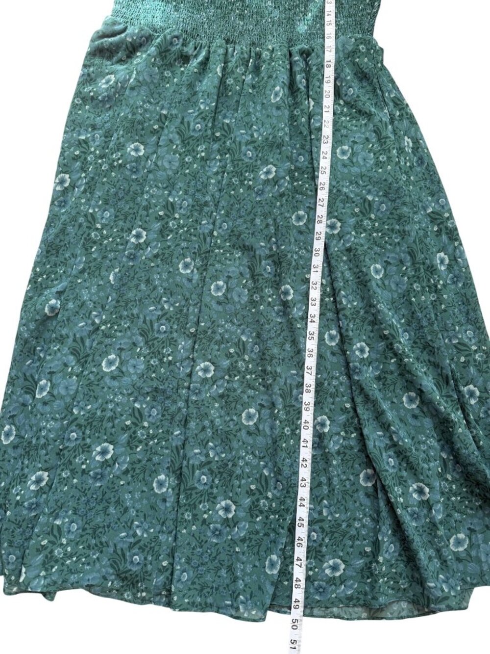 Madewell Womens XL Midi Dress Crinkle Georgette Lucie Tie-Back Woodland Floral - Picture 6 of 8
